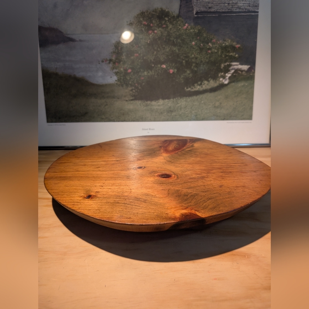 Lazy Susan Wood Turntable 16"